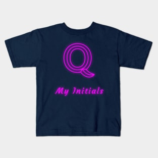 Letter Q Letter Art Kids T-Shirt